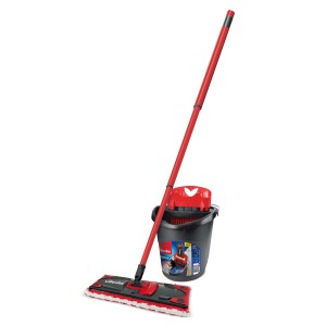 Vileda UltraMax Bodenwischer Komplett-Set mit Eimer und Auswringer.