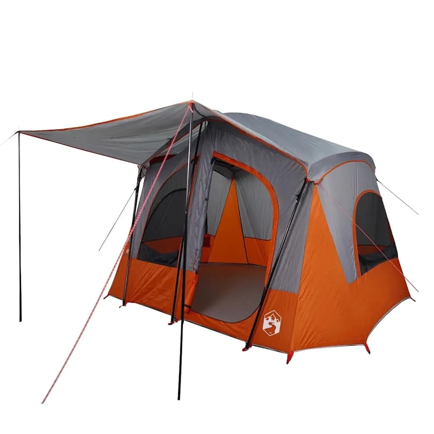 vidaXL Campingzelt 5 Personen Grau und Orange Wasserdicht 94754 günstig online kaufen