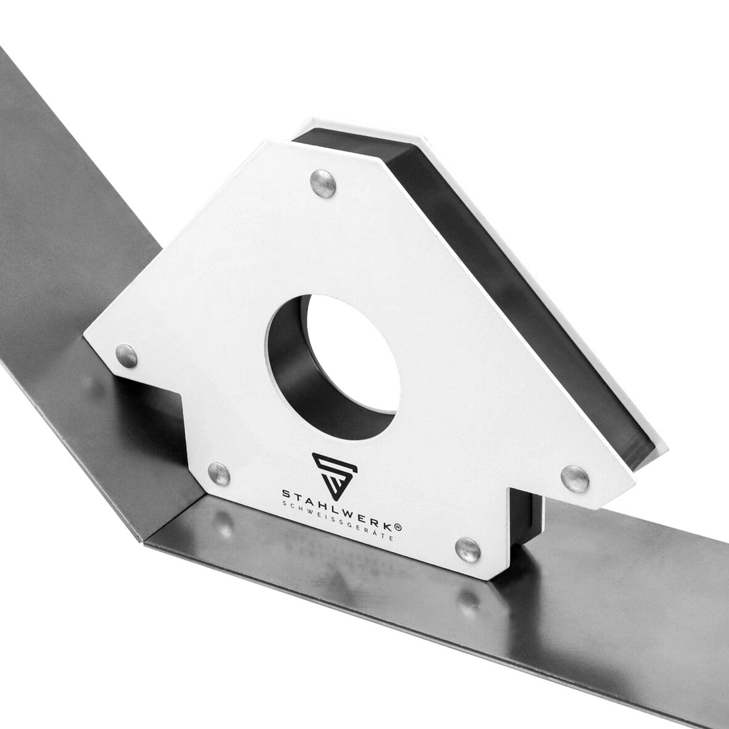 STAHLWERK Magnet-Schweißwinkel Set, 34kg, für 45°, 90°, 135° Winkel. Zubehör für Schweißgeräte.