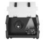 Rückansicht STAHLWERK Mini FLUX 120 ST Schweißgerät mit Lüfter und Netzschalter.
