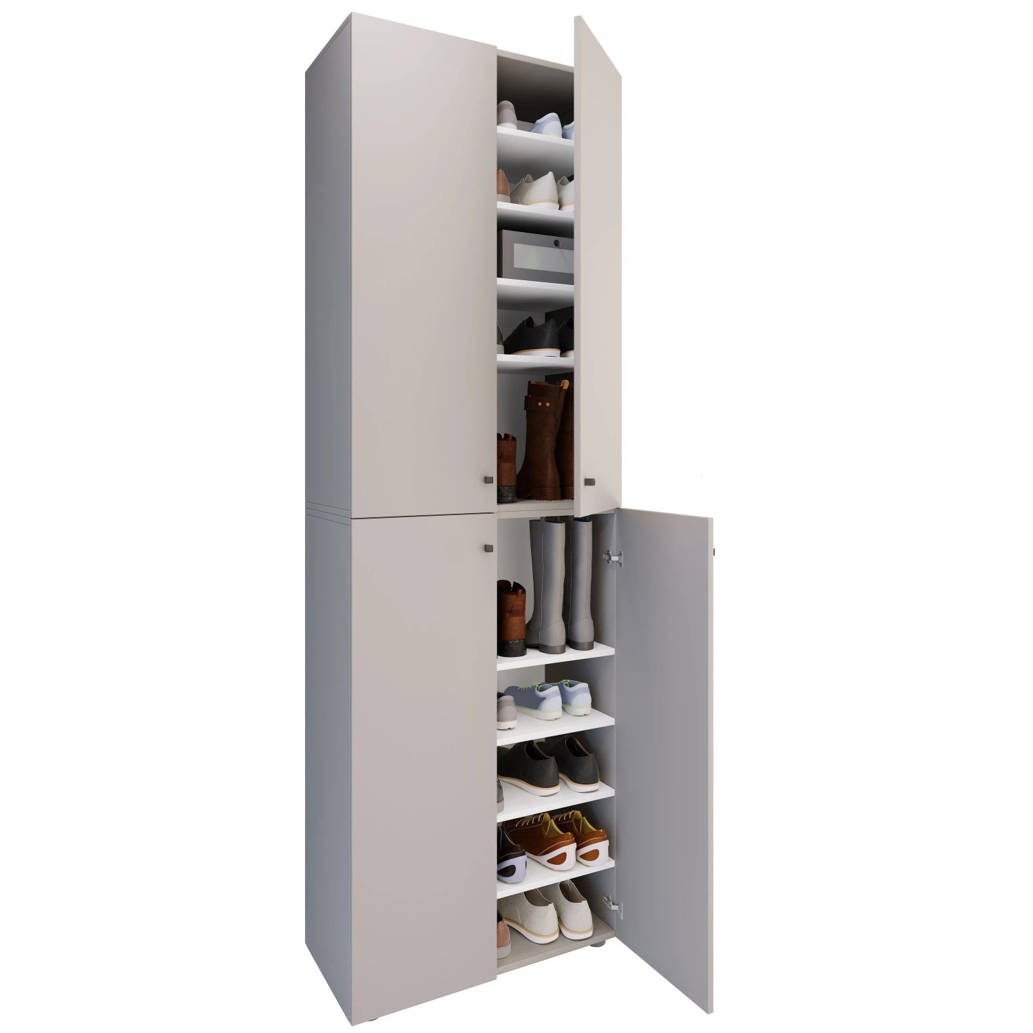 VCM Schuhschrank Lona Grau