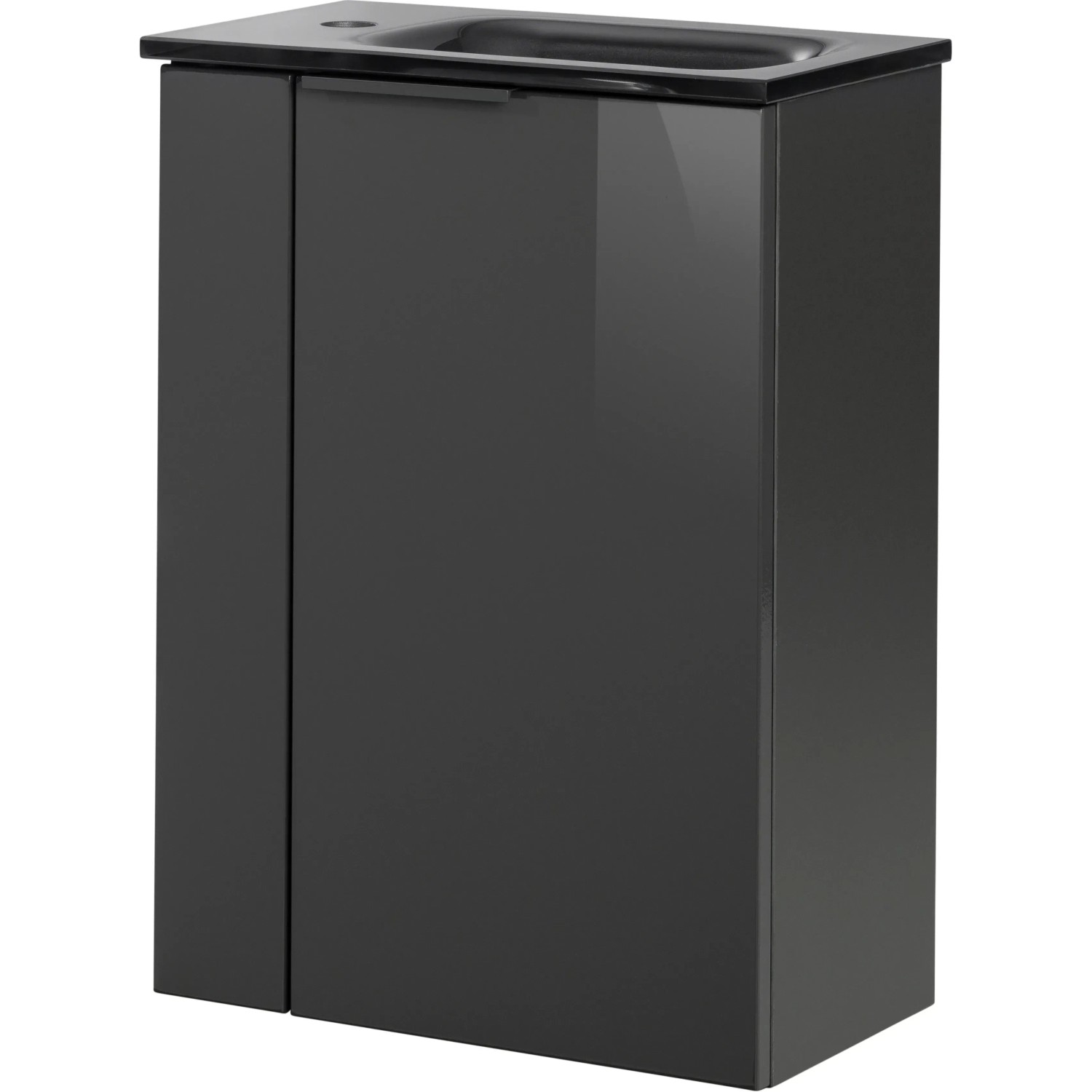 Fackelmann Waschbeckenunterschrank SBC, Anthrazit, 44 cm breit.