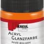 Kreul Acrylfarbe Glänzend Orange, 50 ml, für Bastelarbeiten.
