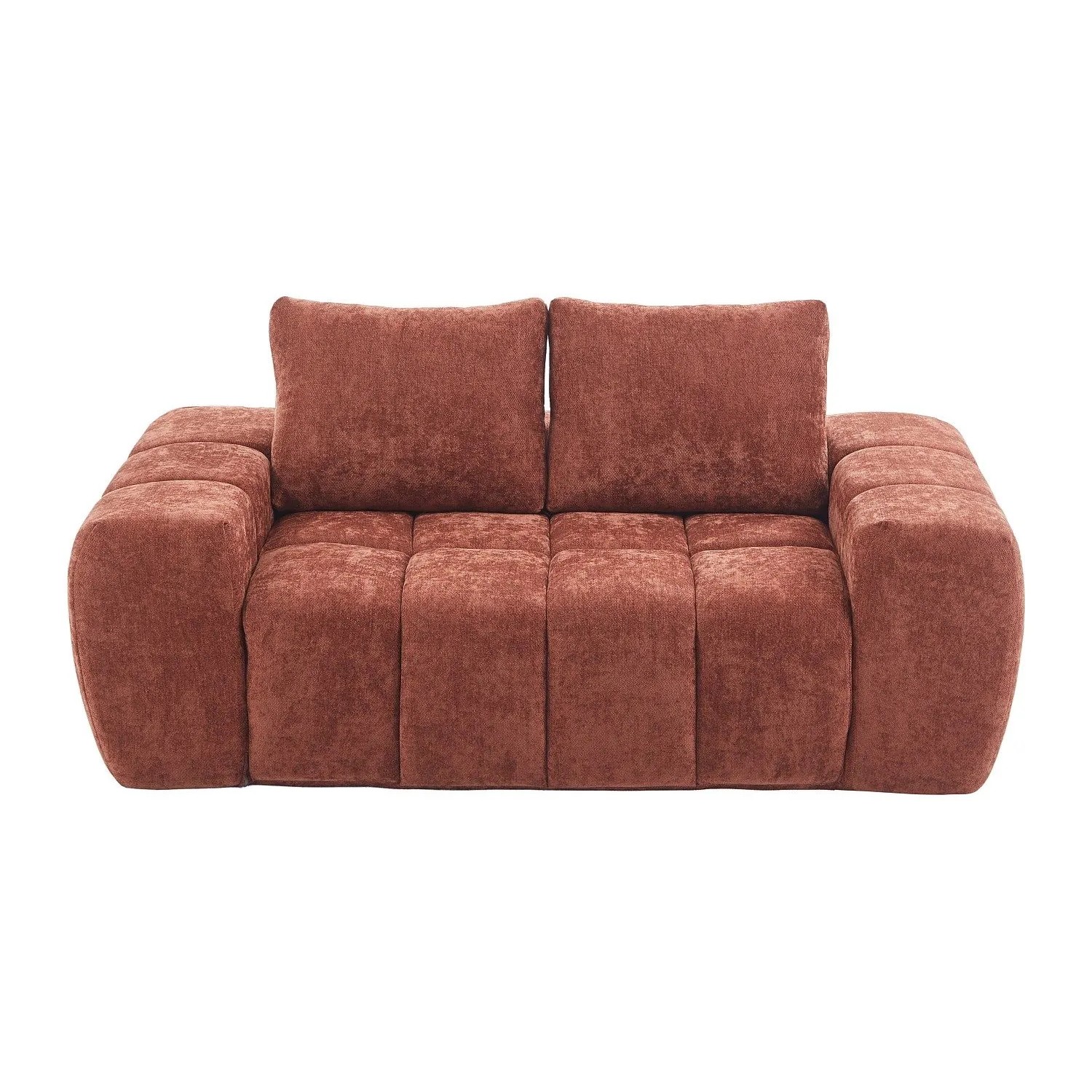 Vente-unique Sofa Ohne Schlafmöglichkeit Benafo Terracotta 190 cm
