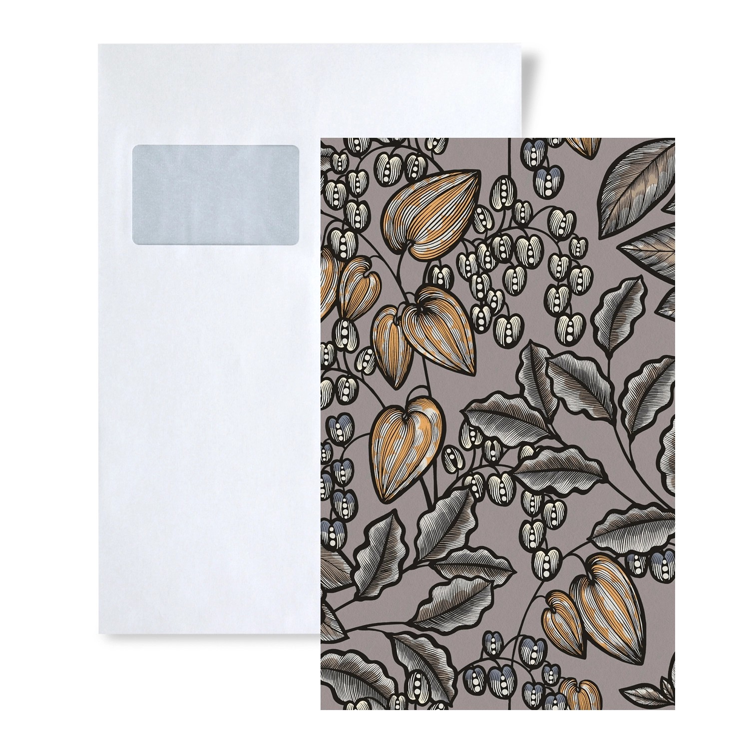 PROFHOME 1 MUSTERSTÜCK S-377549-GU DIN A4 MUSTER der Floral Tapete günstig online kaufen
