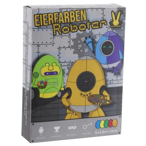 Eierfarben Roboter zum Heißfärben, mehrfarbig, 24ml. Ideal für kreative Osterdekoration.