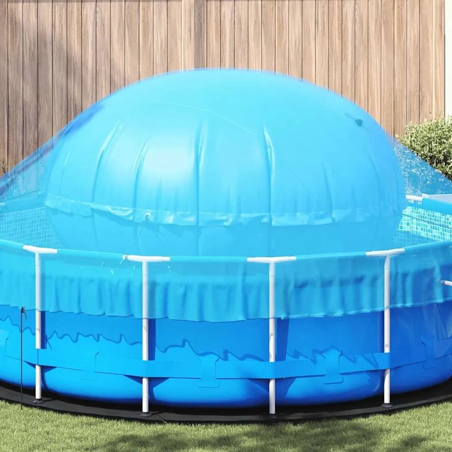 vidaXL Winter Pool Kissen Blau Ø 310 x 180 cm PVC 42024533_2