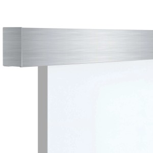 Novadoors Schiebetürsystem Nova 407 für Holztüren, 200 cm, Edelstahl-Optik.