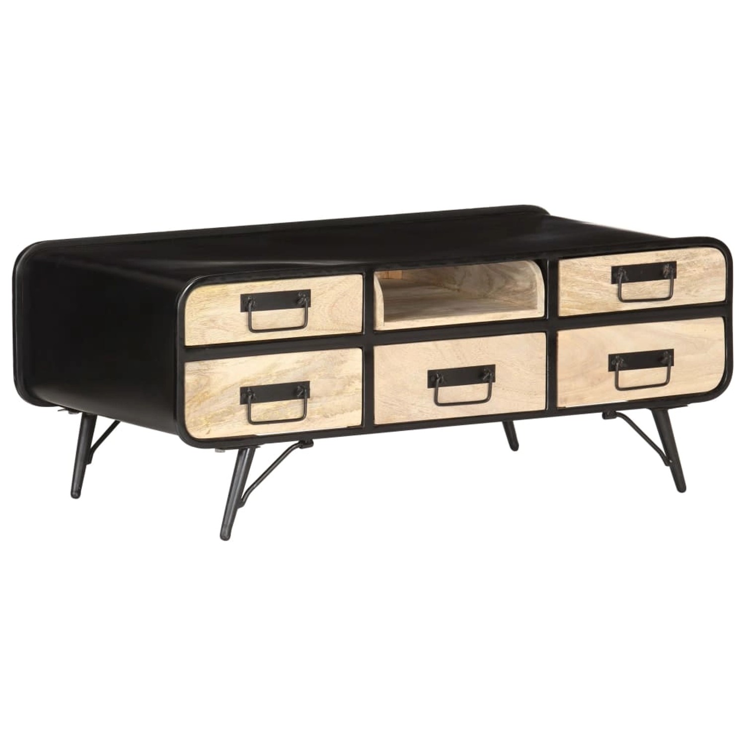 vidaXL Couchtisch 100x50x40 cm Mango Massivholz 287871