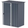 DURAMAX Metall-Gerätehaus Easy 1,5x0,9m in Anthrazit, Gerätehaus für Garten & Terrasse.