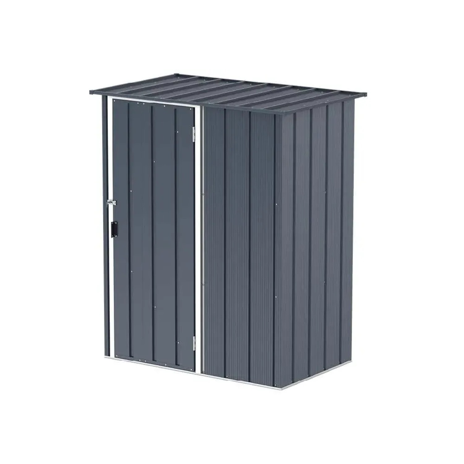 DURAMAX Metall-Gerätehaus Easy 1,5x0,9m in Anthrazit, Gerätehaus für Garten & Terrasse.
