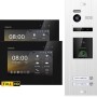 Balter EVO-HD Video-Türsprechanlage mit Fingerprint für 2-Familienhaus, silber-schwarz, mit 2 Monitoren.