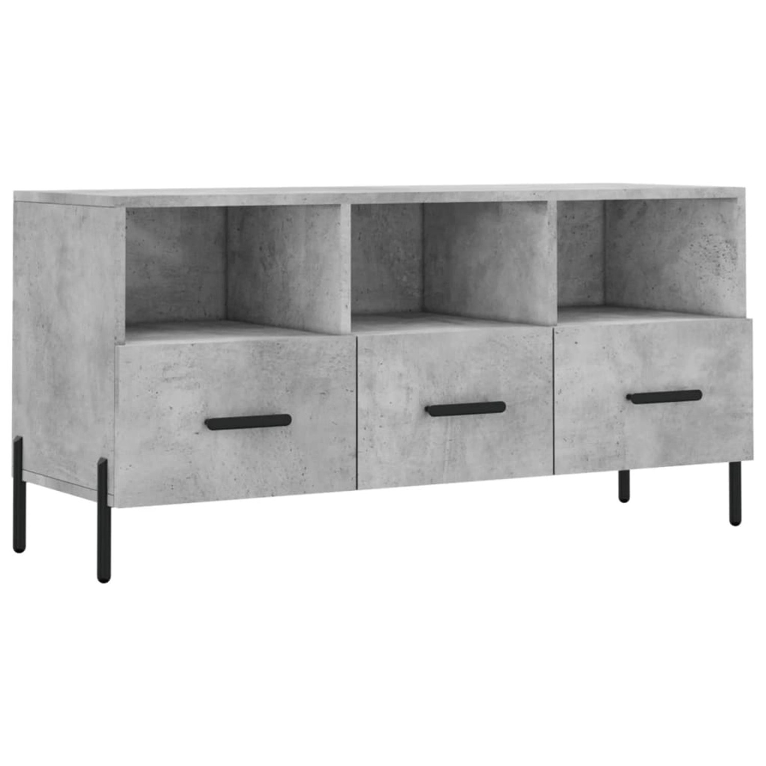 VidaXL TV-Schrank Betongrau 102x36x50 cm Holzwerkstoff  Modell 4 günstig online kaufen