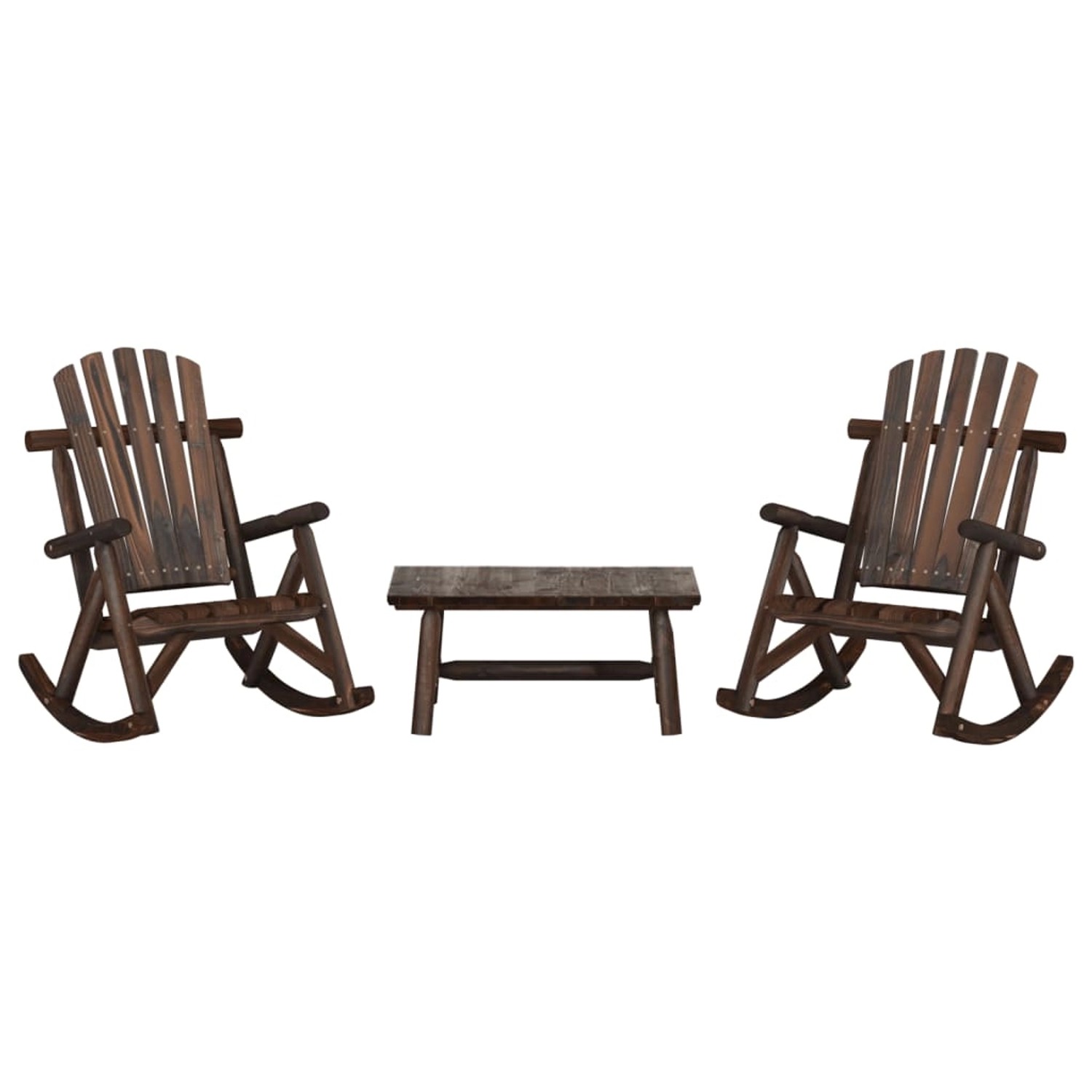 vidaXL 3-tlg Garten-Lounge-Set Massivholz Fichte Modell 11 günstig online kaufen