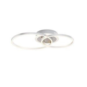 Lindby LED Smart Home Deckenlampe Edica 9985093 Dimmbar mit Leselampe Modern in Alu aus Aluminium 1-flammig Wohnzimmerleuchte