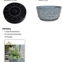 Heissner Solar-Wassergarten Aquatopia Set mit Solarpumpe und Behälter in Betonoptik.