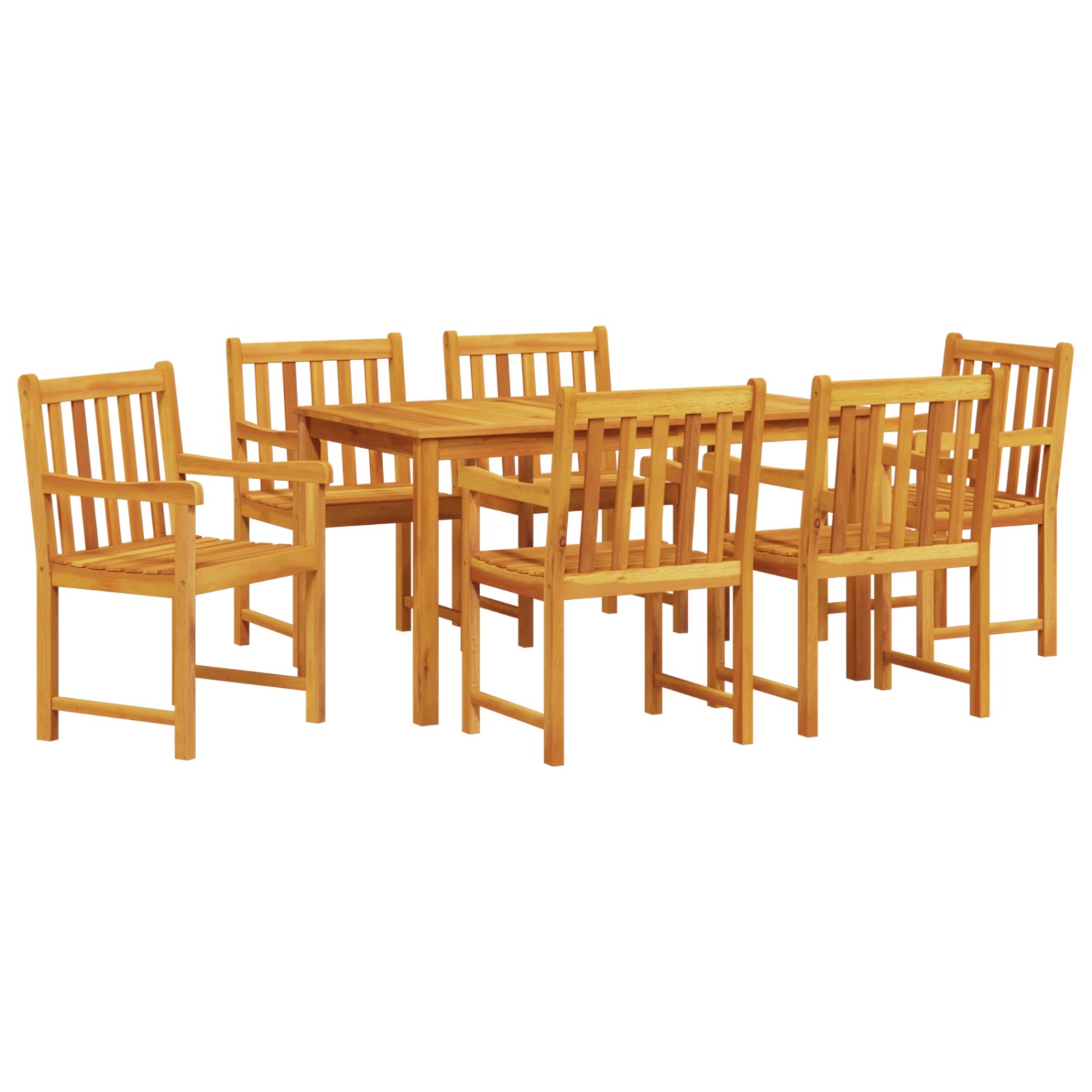 vidaXL 7-tlg Garten-Essgruppe Massivholz Akazie 3375638 günstig online kaufen
