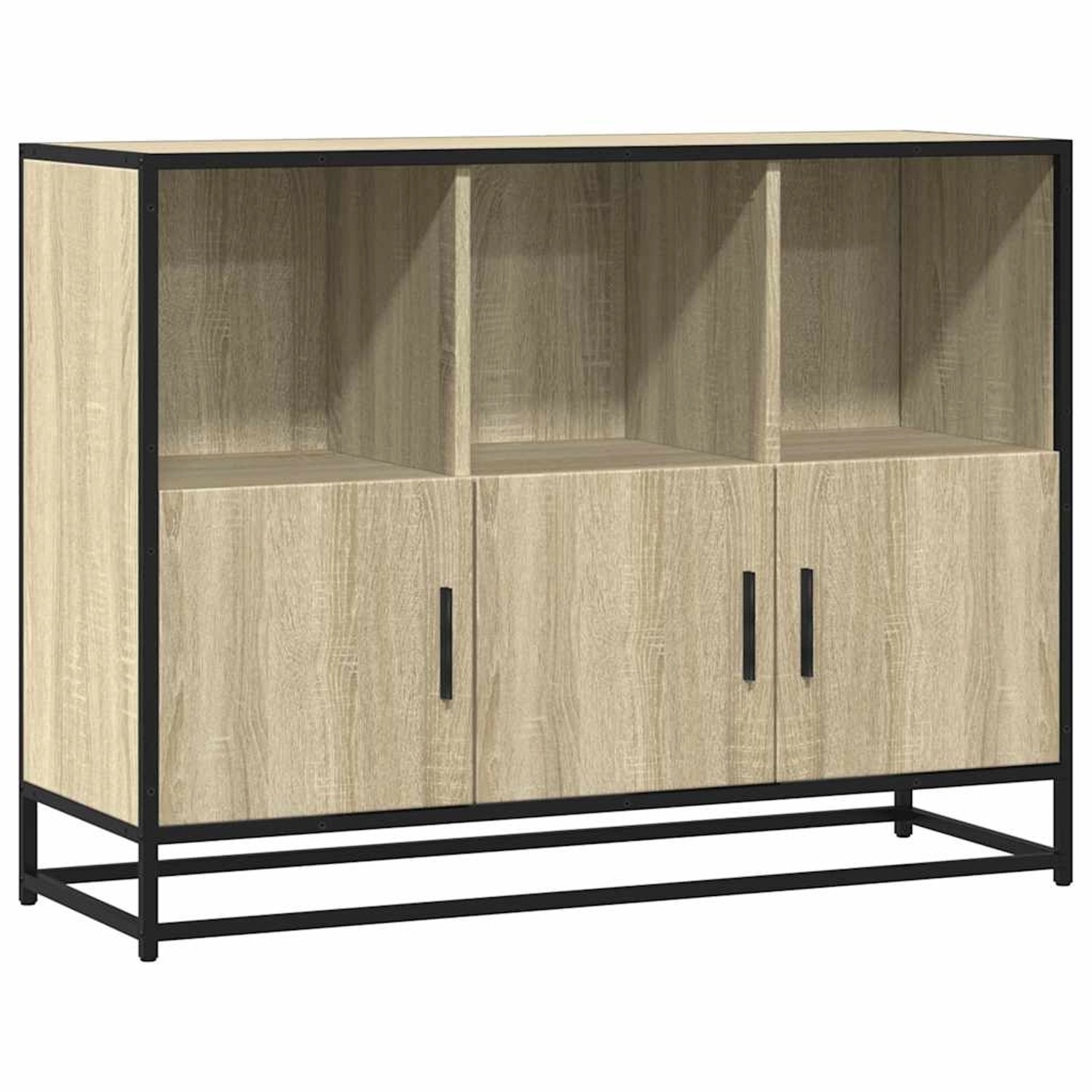 vidaXL Sideboard Sonoma-Eiche 100x35x76 cm Holzwerkstoff 849030