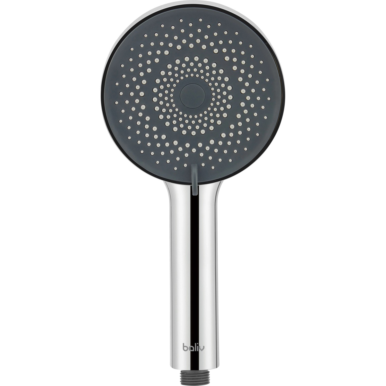 baliv Wassersparende Handbrause HBR-120.400 Rund Verchromt-Anthrazit