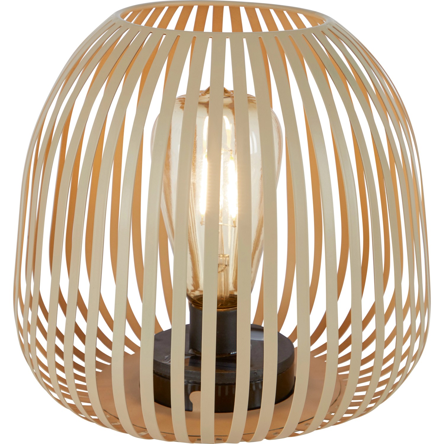 Solar-LED-Dekoleuchte Mereta Ø 20 cm x 18,5 cm Beige