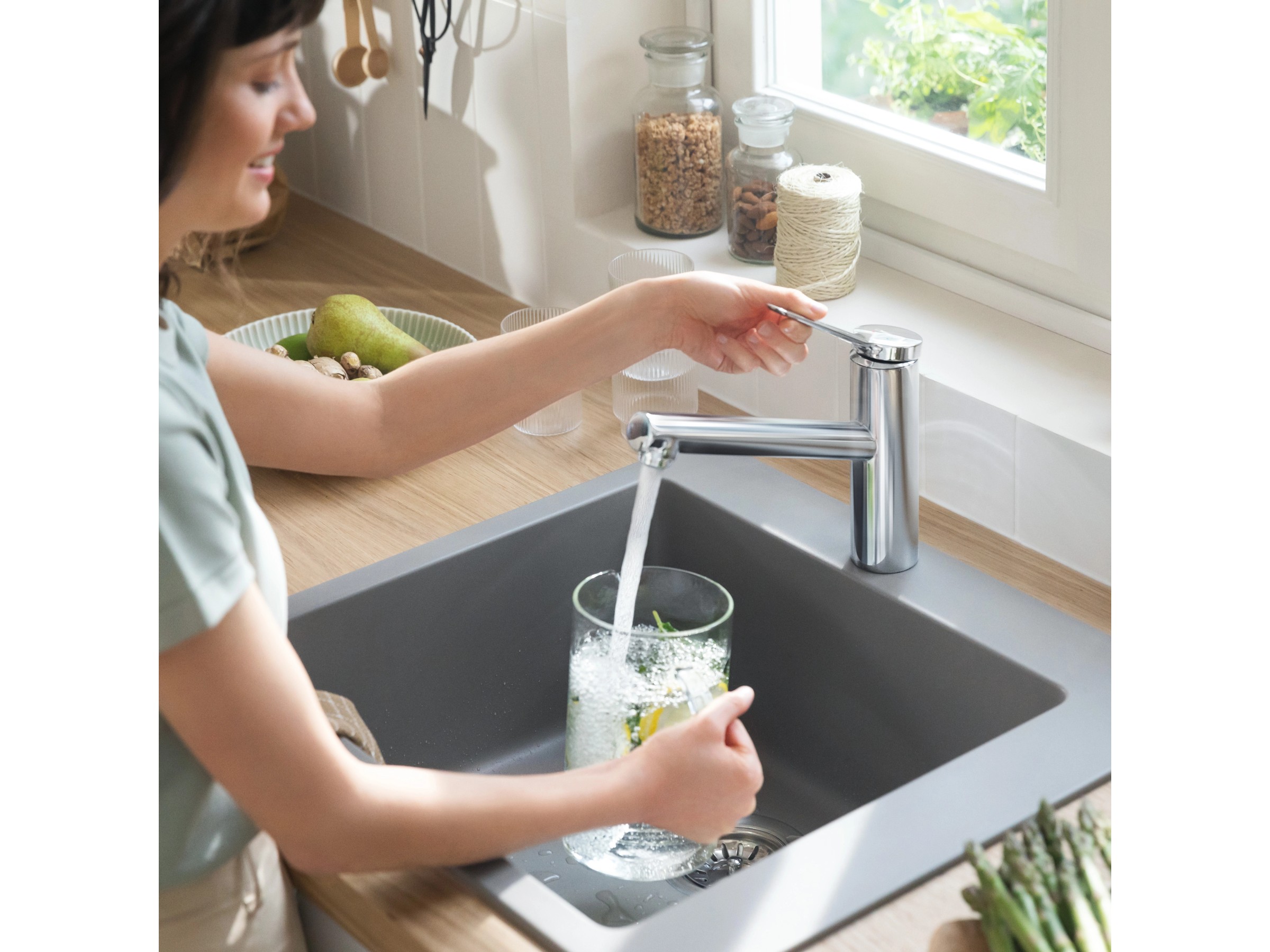 Hansgrohe Küchenarmatur Zesis M33 150 1jet Chrom bei OBI 