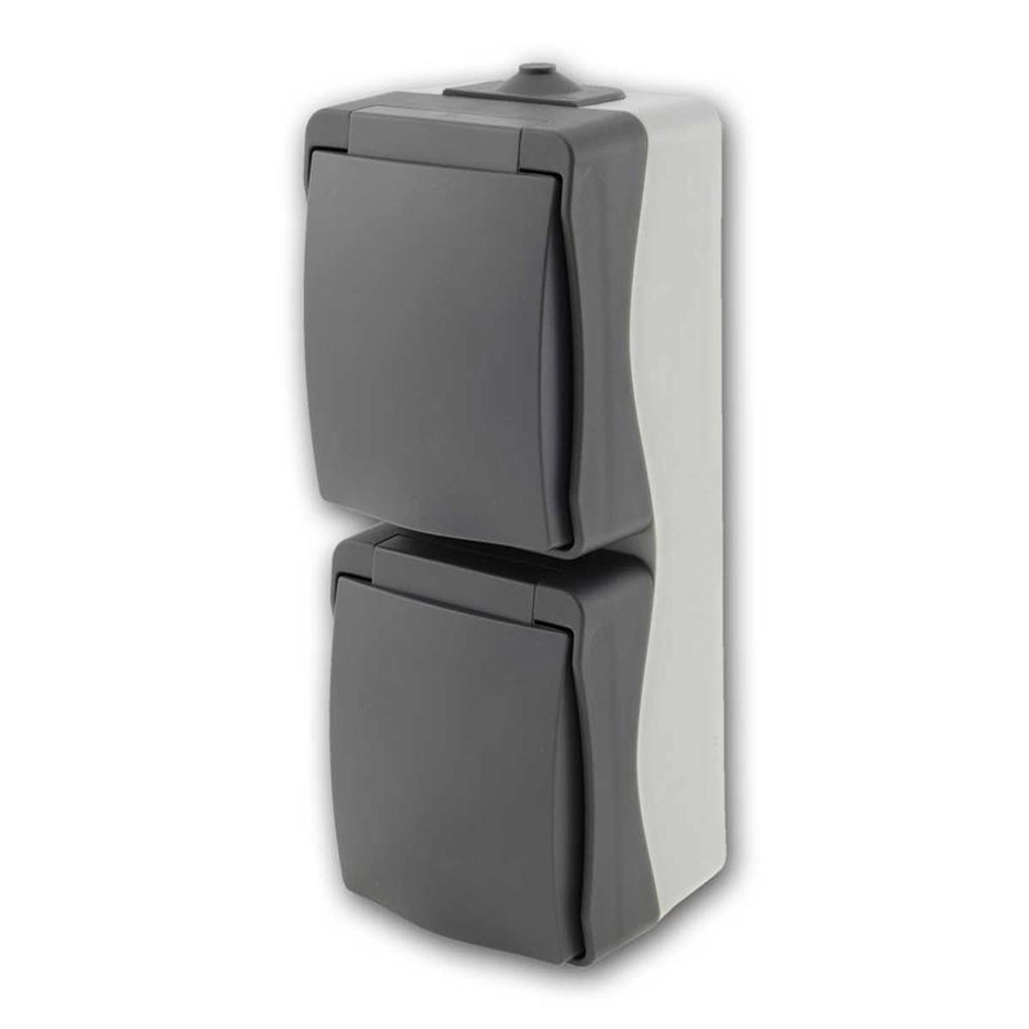 ChiliTec NUQUI Feuchtraum 2-Fach Steckdose Vertikal IP54 günstig online kaufen