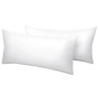 Zwei weiße Beautissu Mikrofaser Kopfkissen 40x80cm im Doppelpack für erholsamen Schlaf, ideal für Allergiker.