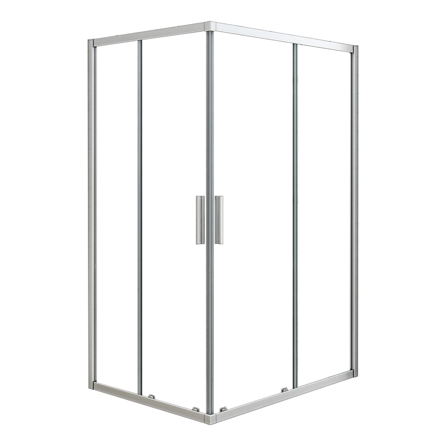 AICA 90x80cm x Höhe 185cm Duschkabinen Eckeinstieg 5mm ESG Duschtür Schiebe günstig online kaufen