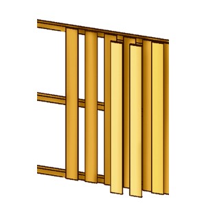Skan Holz Seitenwand mit Deckelschalung aus Leimholz, 230x180 cm, für Carport Emsland.