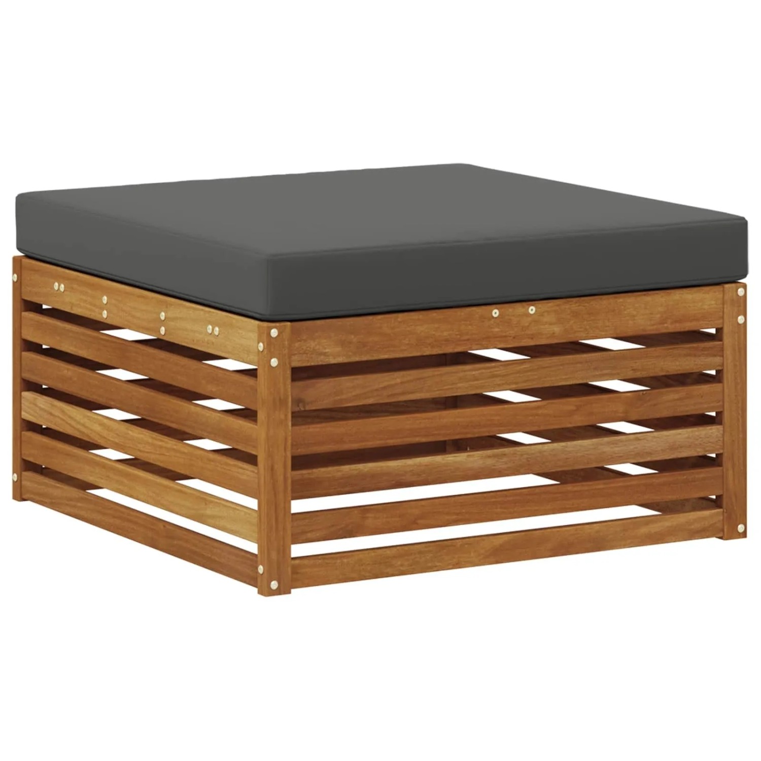 vidaXL Outdoor-Fußhocker Massivholz Akazie Natur 900560