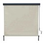 MCW Vertikalmarkise F42, 250x180cm, in Creme-Beige mit Handkurbel. Perfekter Sonnenschutz für Fenster & Balkon.