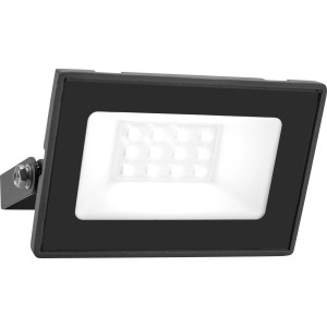 Grauer LED Strahler 10W für Innen und Außen. Kompaktes, modernes Design.