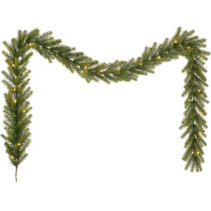 Künstliche Tannengirlande Nagano 270 cm 30 LED Warmweiß Indoor