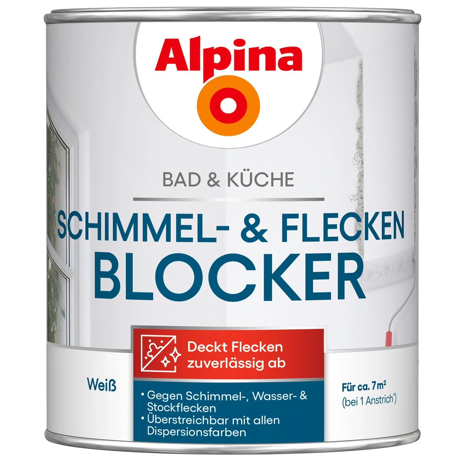 Alpina Schimmel- und Flecken-Blocker Bad & Küche Weiß 750 ml