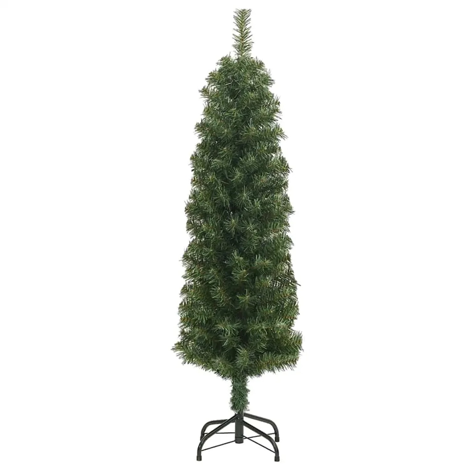 vidaXL Künstlicher Weihnachtsbaum Schlank mit Ständer Grün 150 cm PVC 320949