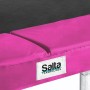 Detailansicht: Pinkfarbener Schutzrand des Salta Trampolin Combo 214x153 cm.