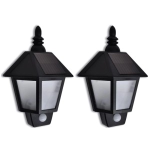 vidaXL Solar-Wandleuchten mit Bewegungsmelder 2 Stk 270518