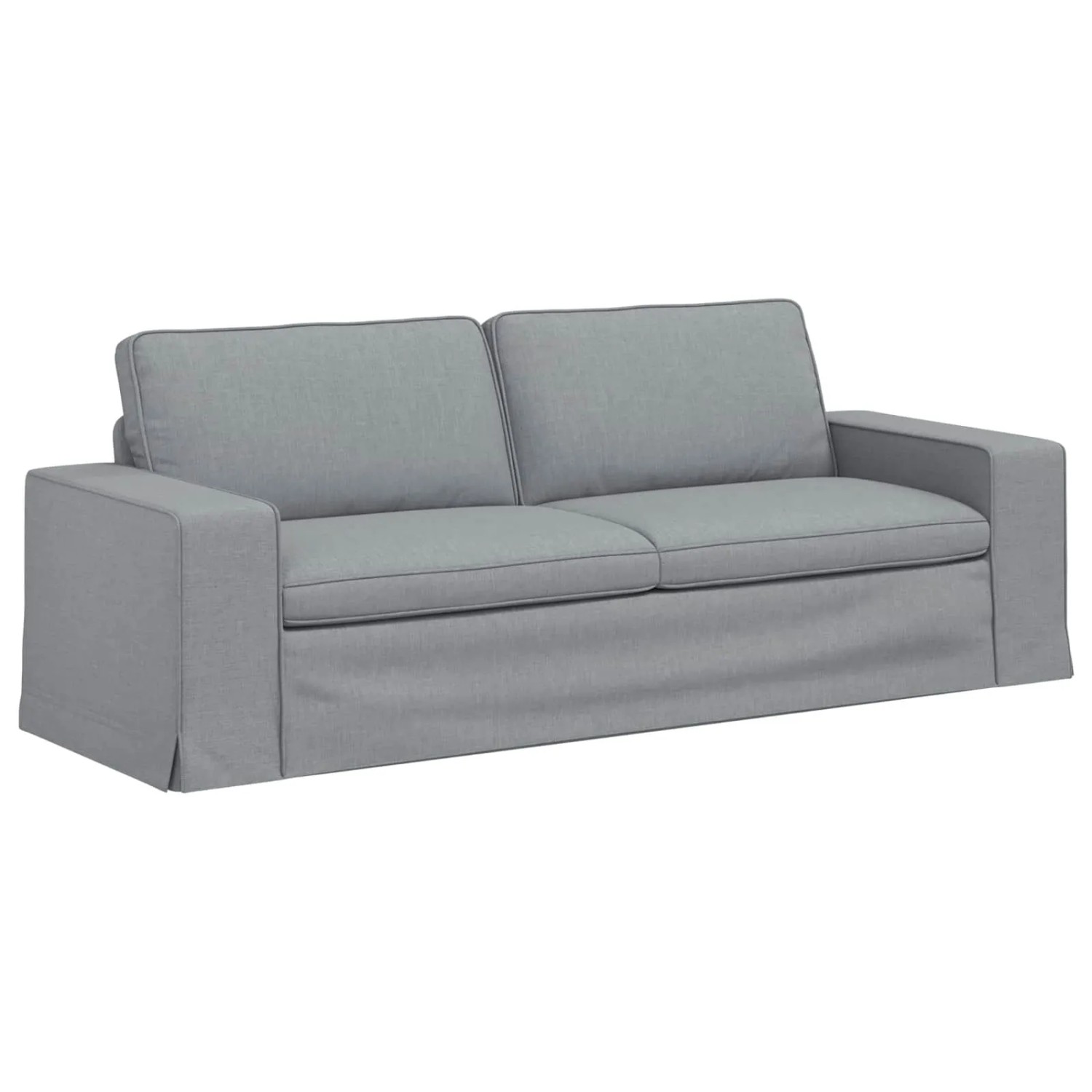 vidaXL Sofa Hellgrau 222 x 80 x 82 cm Stoff 42024397