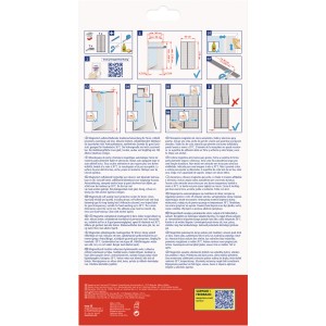 tesa® Magnetvorhang Anthrazit 0,90x2,10m: Insektenschutz für Balkon- und Terrassentüren.