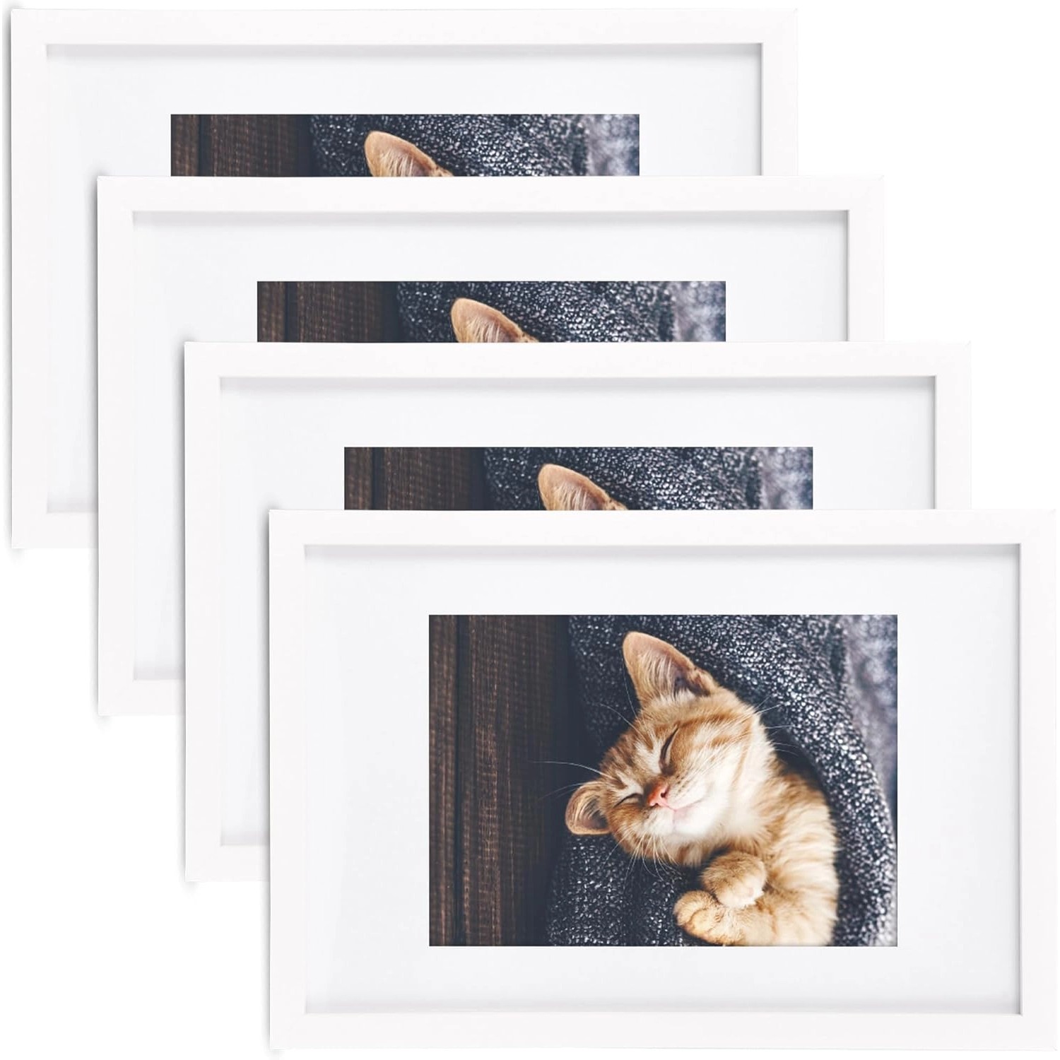 Bomoe Galeria Bilderrahmen 1 Bild 13x18cm Weiß 4tlg günstig online kaufen