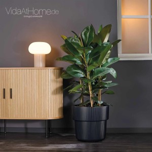 VidaAtHome.de Design-Pflanzgefäß VYLU ø 40cm mit Bewässerungseinsatz Anthrazit