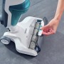 Leifheit Akku-Saugwischer Regulus Aqua PowerVac in Weiß/Türkis mit rotierender Walze.