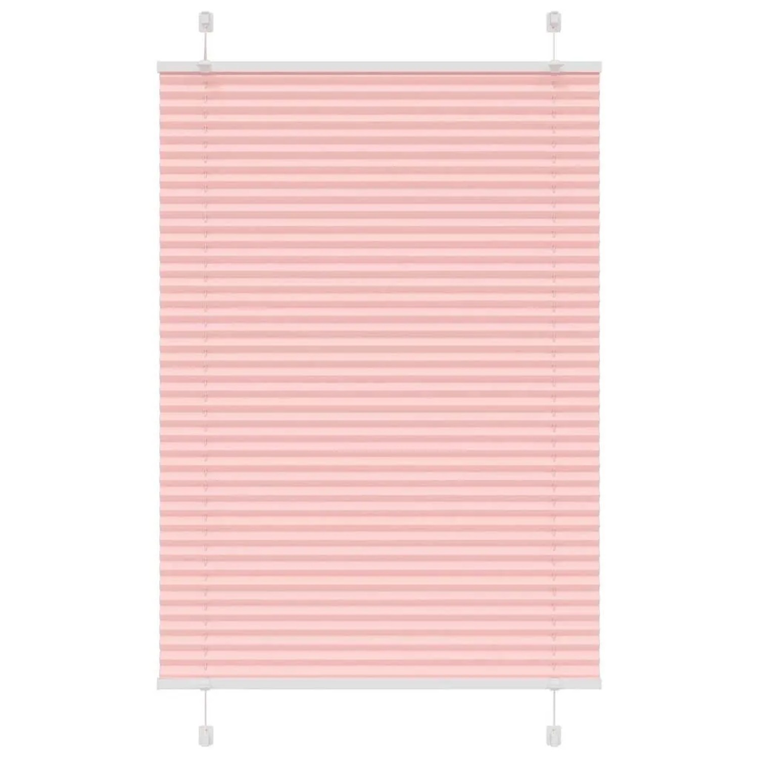 vidaXL Plissee Rosa 100x100 cm Stoffbreite 99,4 cm Polyester 4015432 günstig online kaufen