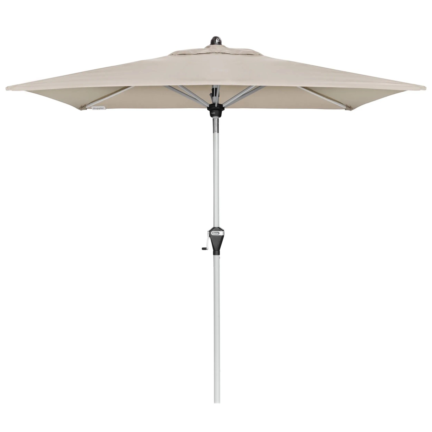 Doppler Balkonschirm Active 210 cm x 140 cm Natur mit Kurbelmechanik
