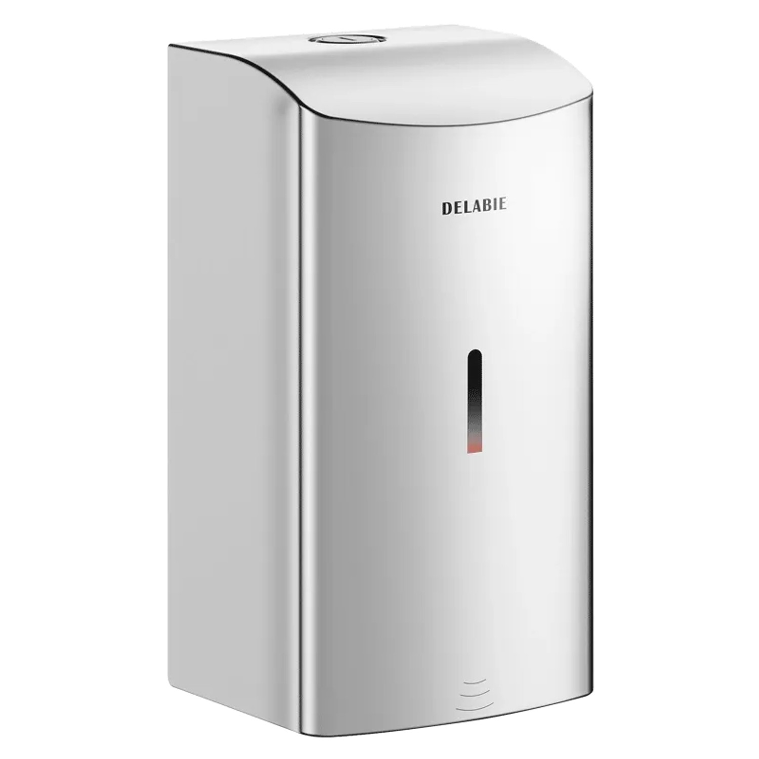 Delabie Elektronischer Flüssigseifenspender 0,5, Edelstahl 1.4301 hochglanzpoliert.
