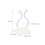Relaxdays Pflanzenclips Kunststoff Weiß Selbstklebend 240er Set 1,8 cm x 2,2 cm x 4 cm 300 g_4