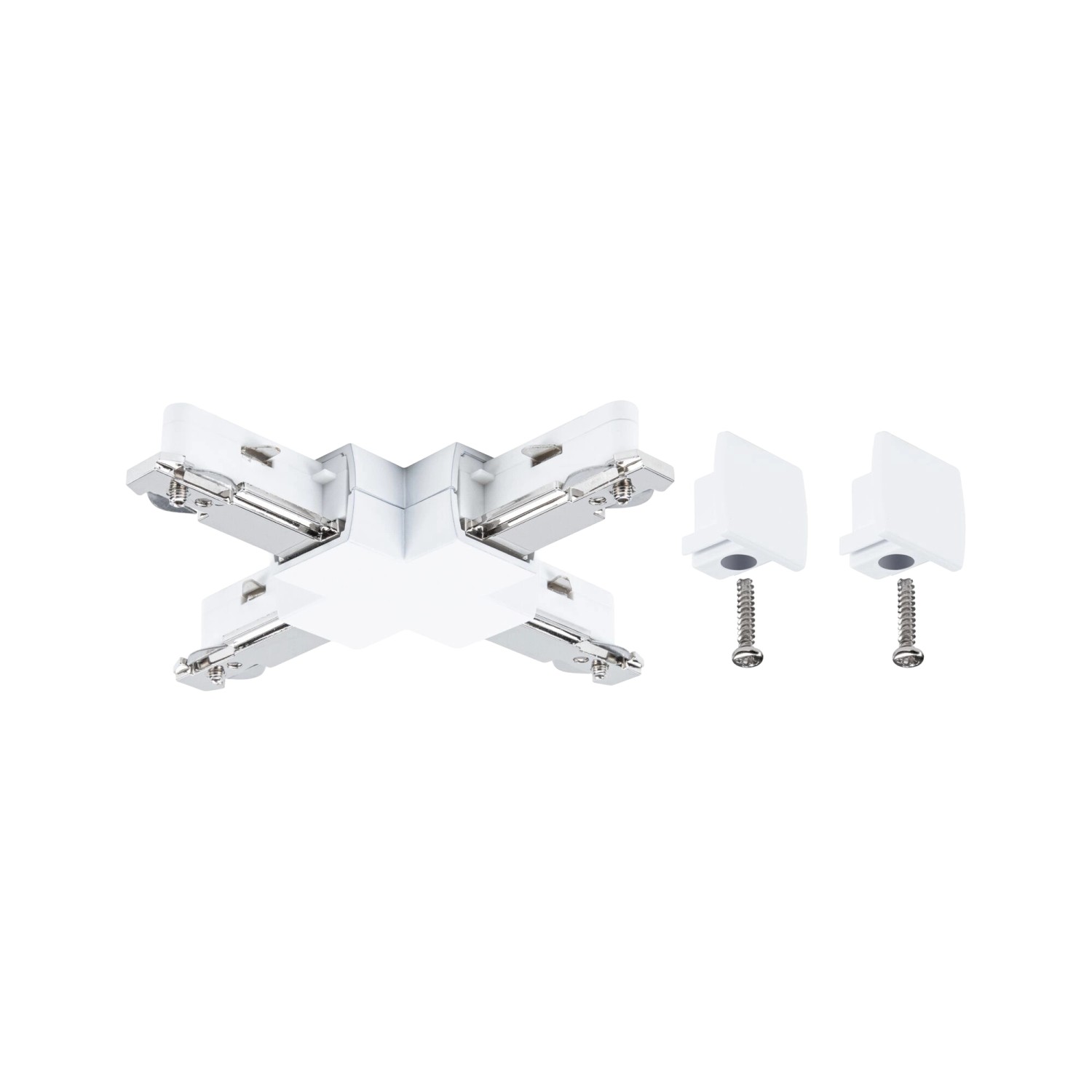 Paulmann Verbinder X-Stück URail 10,4 cm x 10,4 cm Signalweiß