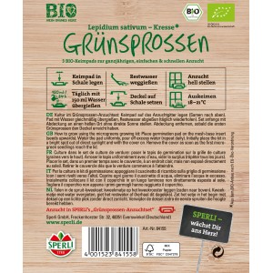 Sperli MicroGreen Garden Bio-Kresse Nachfüllpads für einfache Sprossenanzucht.