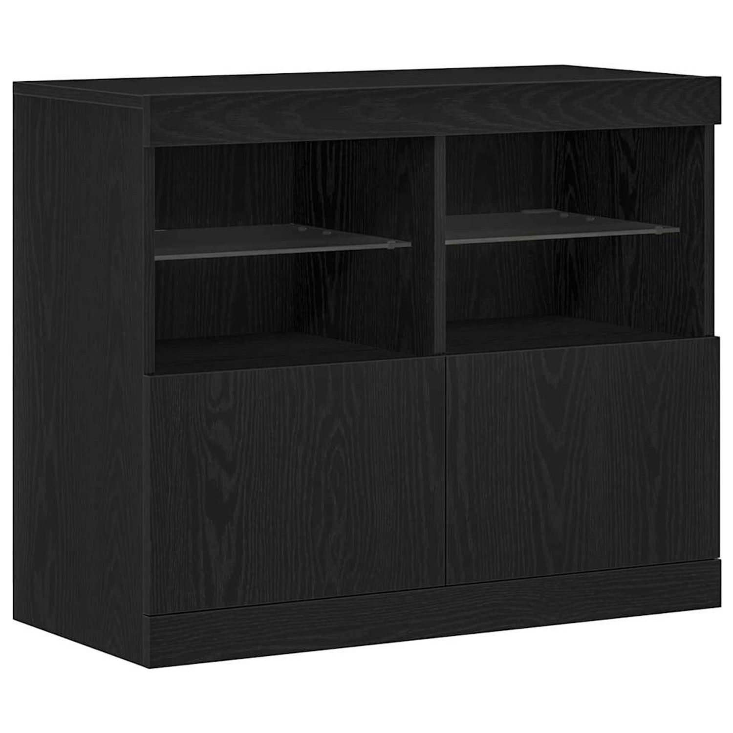 vidaXL Sideboard Schwarz 81 x 37 x 67 cm Holzwerkstoff 863032