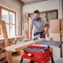 Einhell Tischkreissäge TC-TS 2225 U im Einsatz beim Holzzuschnitt in der Werkstatt.